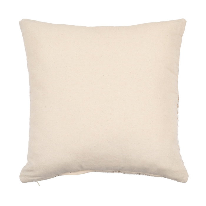 Cojín Blanco/Beige Algodón Decoración 45 X 45 cm (Set de 2)