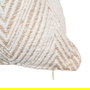 Cojín Blanco/Beige Algodón Decoración 45 X 45 cm (Set de 2)
