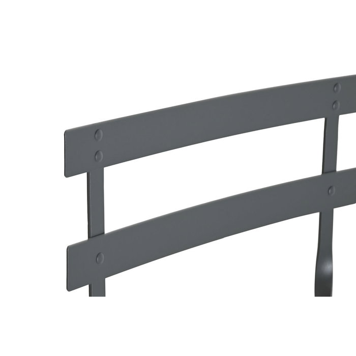 DKD Home Decor Mesa Terraza Y Jardin Metal Gris 60 x 71 x 60 cm Set de 3