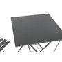 DKD Home Decor Mesa Terraza Y Jardin Metal Gris 60 x 71 x 60 cm Set de 3