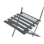 DKD Home Decor Mesa Terraza Y Jardin Metal Gris 60 x 71 x 60 cm Set de 3