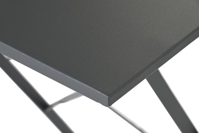 DKD Home Decor Mesa Terraza Y Jardin Metal Gris 60 x 71 x 60 cm Set de 3