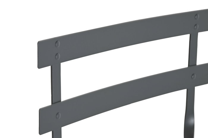 DKD Home Decor Mesa Terraza Y Jardin Metal Gris 60 x 71 x 60 cm Set de 3