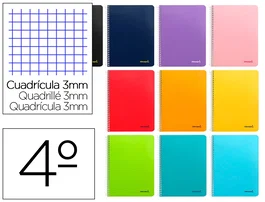 Liderpapel Cuaderno Espiral Smart Cuarto Tapa Blanda 80 Hojas 3mm