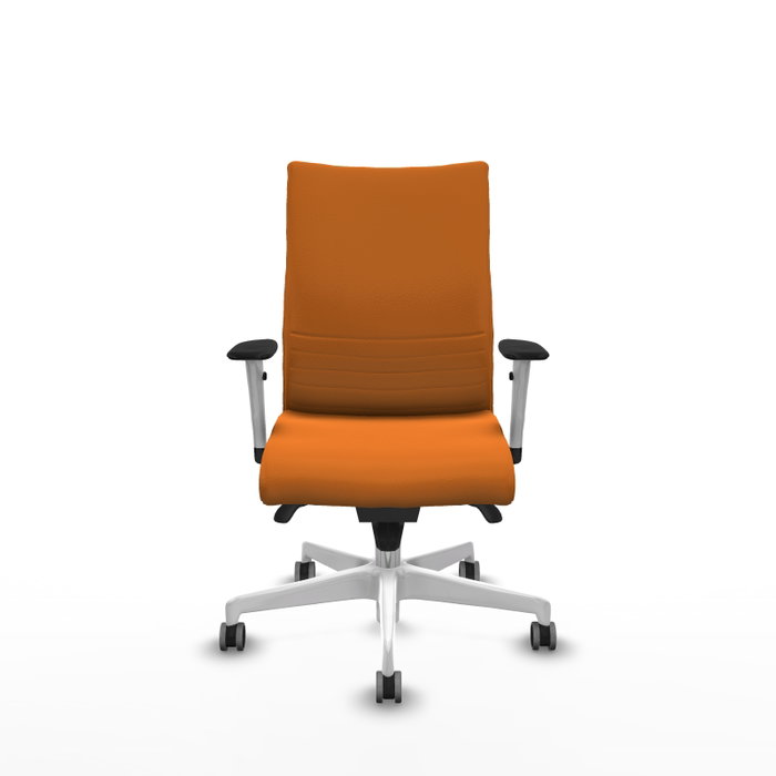 PIQUERAS Y CRESPO Silla Albacete Confidente Naranja con Mecanismo Sincro PIQUERAS Y CRESPO Silla Albacete Confidente Naranja con Mecanismo Sincro