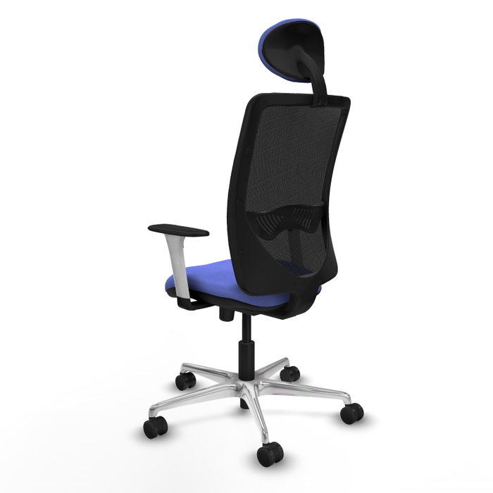 PIQUERAS Y CRESPO Silla de oficina Zulema con mecanismo Sincro, Azul claro y Negro PIQUERAS Y CRESPO Silla de oficina Zulema con mecanismo Sincro, Azul claro y Negro