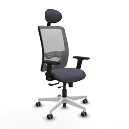 PIQUERAS Y CRESPO Silla de oficina Zulema Gris con mecanismo Sincro/Traslack