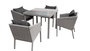 Mesa Terraza Y Jardin DKD Home Decor Gris 90 x 72 x 90 cm Set de 5