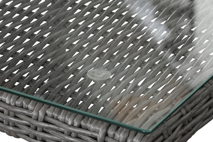 Mesa Terraza Y Jardin DKD Home Decor Gris 90 x 72 x 90 cm Set de 5