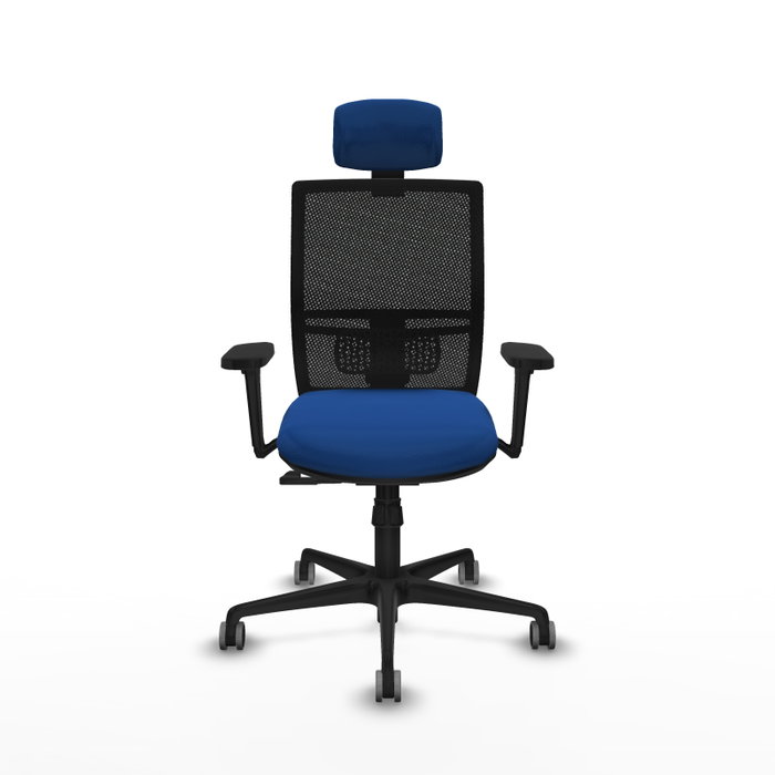 PIQUERAS Y CRESPO Silla de oficina Yunquera Azul y Negro