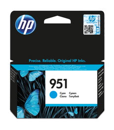 HP Cartucho de Tinta Original 951 Cian Rendimiento Estándar