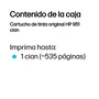 HP Cartucho de Tinta Original 951 Cian Rendimiento Estándar