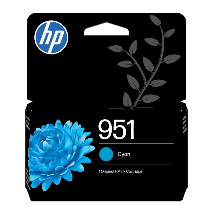 HP Cartucho de Tinta Original 951 Cian Rendimiento Estándar HP Cartucho de Tinta Original 951 Cian Rendimiento Estándar