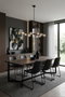 BORDECOR Pack de 2 Sillas Caelum Gris Oscuro con Cosido Dorado