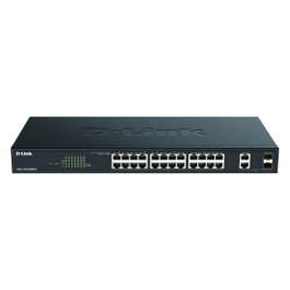 D-Link DGS-1100-26MPV2/E Switch Gestionable L2 con 24 Puertos PoE+ y 2 Puertos SFP
