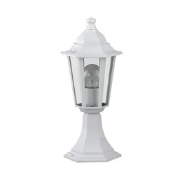 RABALUX Lámpara de Suelo Exterior "Velence" RAB-8205, 40cm, IP43, Casquillo E27, Blanco