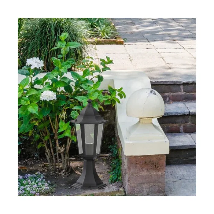 RABALUX Lámpara de Suelo Exterior "Velence" RAB-8205, 40cm, IP43, Casquillo E27, Blanco