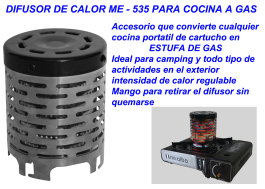 MIRALBA Difusor de calor ME-535 para cocina portátil