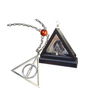 The Noble Collection Colgante Harry Potter Reliquias de la Muerte - Chapado en Plata con Cadena Ajustable 80 cm y Cofre Collector