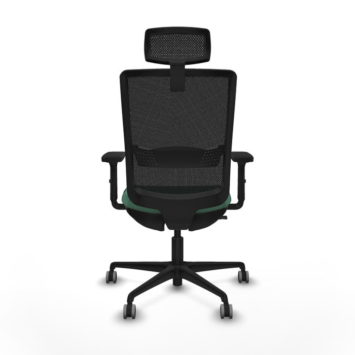 PIQUERAS Y CRESPO Silla de oficina Haches con mecanismo Sincro/Traslack Verde esmeralda