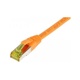 Synergy21 Patchkabel RJ45 CAT6A 500Mhz 2m naranja S-STP(S/FTP) TPE/LSZH(Ultraflex) AWG26 con cable interno CAT7
