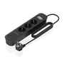 Aisens Regleta de Enchufes Multifunción 3 Tomas + Cargador 20W 2xUSB-C 2xUSB-A Negro ASPS-2A2C11-BK