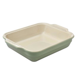 Pyrex® Fuente Rectangular de Cerámica Creation Verde 37x28 cm