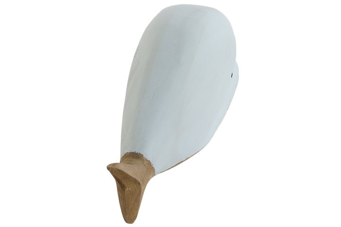 DKD Home Decor Figura Ballena Paulownia Azul Celeste Blanco 23 x 10 x 7.5 cm (2 Unidades)