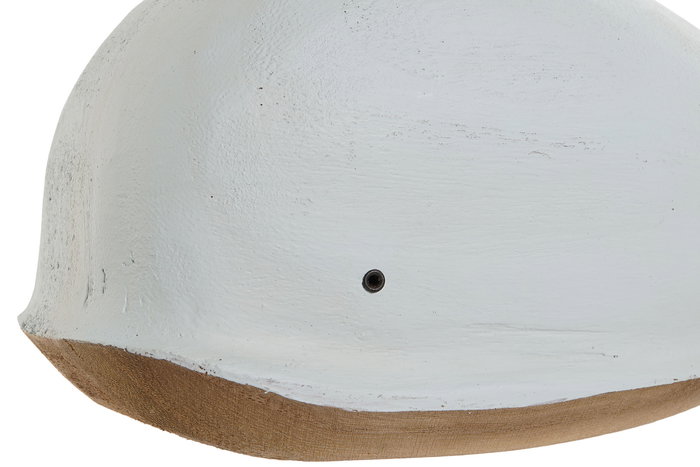 DKD Home Decor Figura Ballena Paulownia Azul Celeste Blanco 23 x 10 x 7.5 cm (2 Unidades)