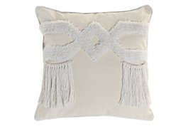 DKD Home Decor Cojín de Poliéster 45x45 cm Crudo Pack de 2