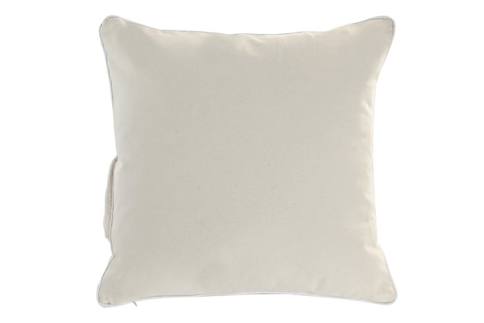 DKD Home Decor Cojín de Poliéster 45x45 cm Crudo Pack de 2