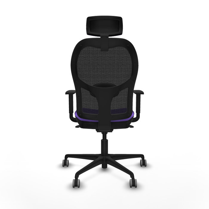 PIQUERAS Y CRESPO Silla de oficina Jorquera con mecanismo Sincro, Tela Lila y Malla Negra PIQUERAS Y CRESPO Silla de oficina Jorquera con mecanismo Sincro, Tela Lila y Malla Negra