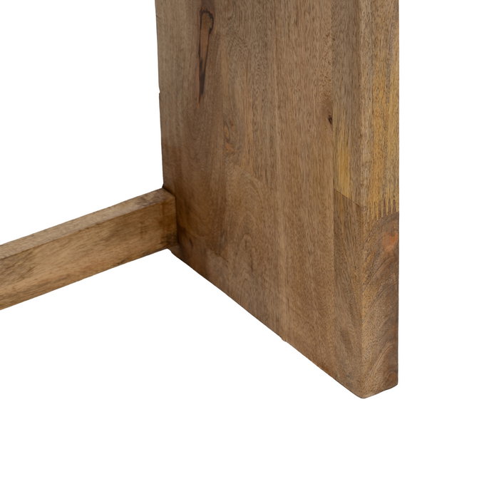 Ixia Mesita de noche de madera de mango natural 45 x 30 x 55 cm Ixia Mesita de noche de madera de mango natural 45 x 30 x 55 cm