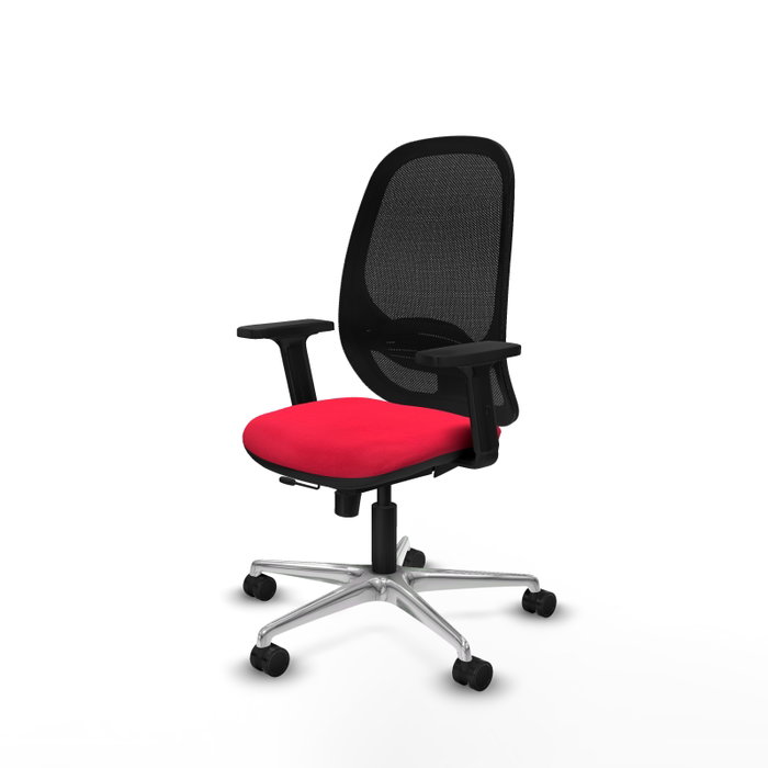 PIQUERAS Y CRESPO Silla de Oficina Cilanco con Mecanismo Sincro/Traslack Rojo y Negro PIQUERAS Y CRESPO Silla de Oficina Cilanco con Mecanismo Sincro/Traslack Rojo y Negro