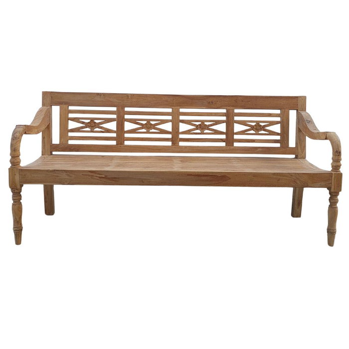 DKD Home Decor Banco Balines Natural 62 x 90 x 190 cm 4 Plazas DKD Home Decor Banco Balines Natural 62 x 90 x 190 cm 4 Plazas