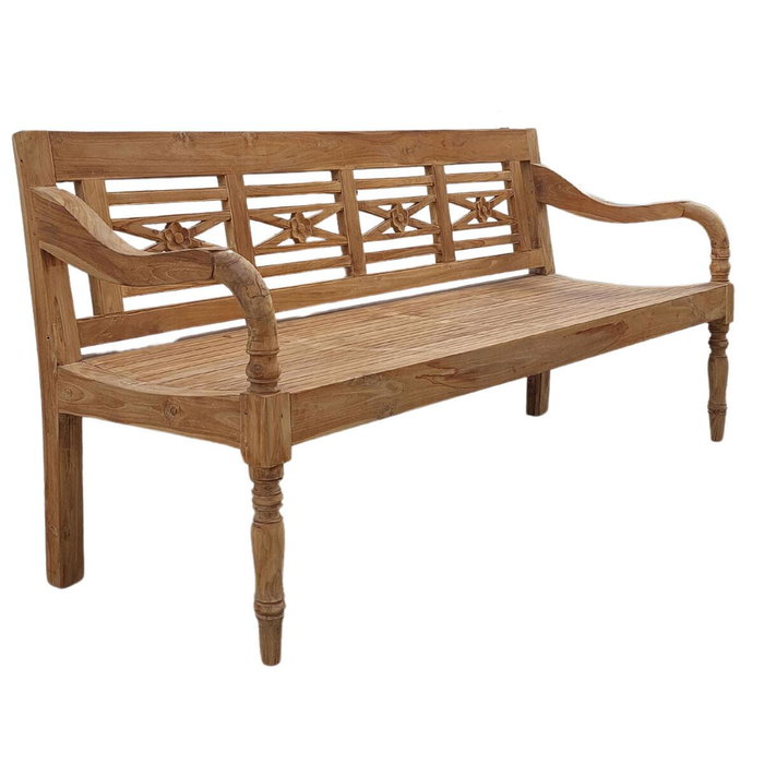 DKD Home Decor Banco Balines Natural 62 x 90 x 190 cm 4 Plazas DKD Home Decor Banco Balines Natural 62 x 90 x 190 cm 4 Plazas