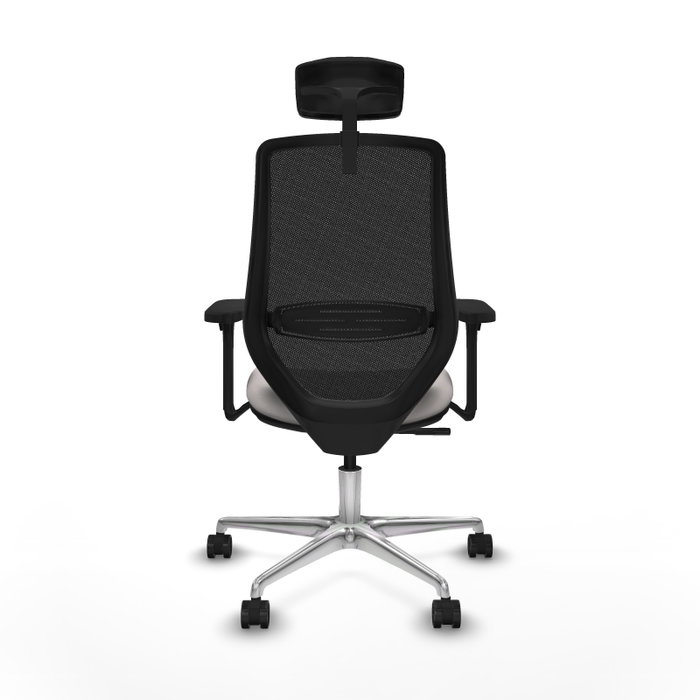 PIQUERAS Y CRESPO Silla de oficina Mardos con mecanismo Sincro Blanco y Negro
