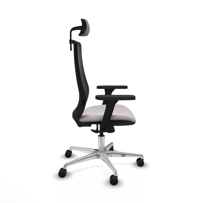 PIQUERAS Y CRESPO Silla de oficina Mardos con mecanismo Sincro Blanco y Negro