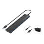Conceptronic HUBBIES19BP Hub USB de 7 puertos 3.2 Gen 1 con adaptador de corriente