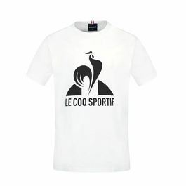 Camiseta de Manga Corta Infantil Le coq sportif Ess N°1 Enfant New Blanco
