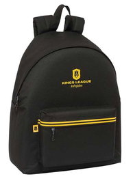 Mochila Escolar Kings League Negro 33 x 42 x 15 cm