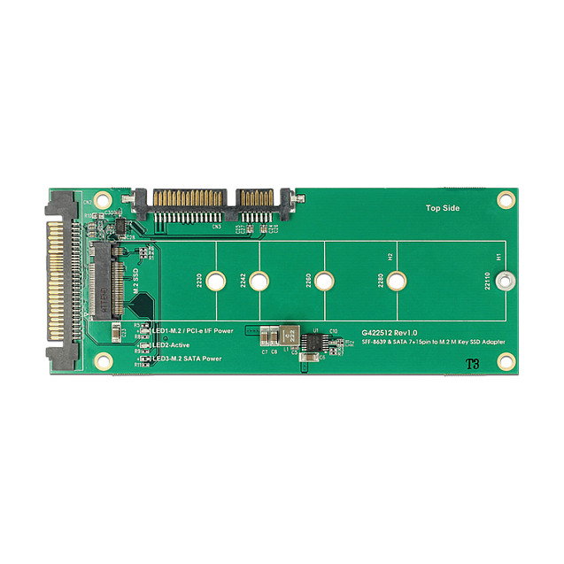 DeLOCK 62864 Convertidor U.2 SFF-8639 NVMe / SATA 22 Pin a M.2 Key M