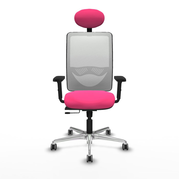PIQUERAS Y CRESPO Silla de oficina Zulema con mecanismo Sincro/Traslack, Rosa y Blanco PIQUERAS Y CRESPO Silla de oficina Zulema con mecanismo Sincro/Traslack, Rosa y Blanco