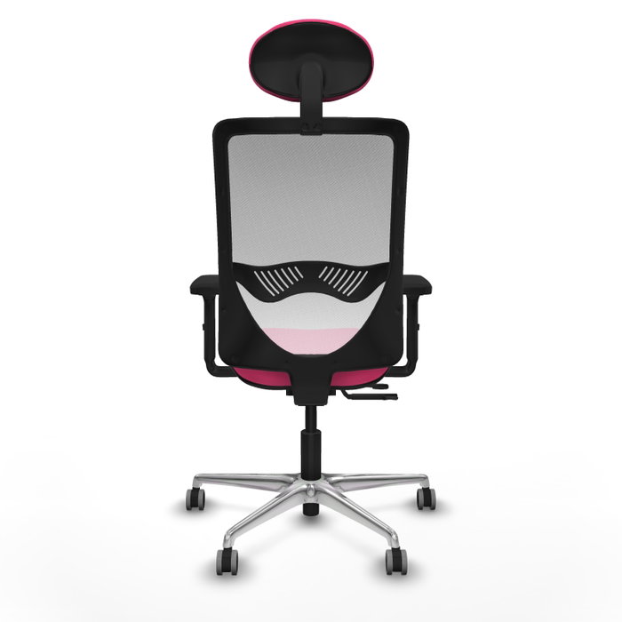 PIQUERAS Y CRESPO Silla de oficina Zulema con mecanismo Sincro/Traslack, Rosa y Blanco PIQUERAS Y CRESPO Silla de oficina Zulema con mecanismo Sincro/Traslack, Rosa y Blanco