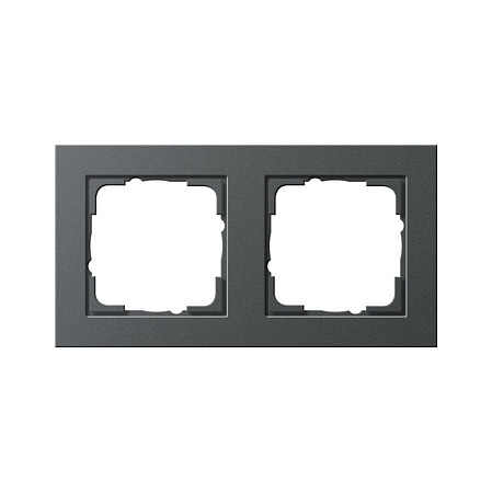 GIRA Marco 021223 E2 Antracita 2 enchufes GIRA Marco 021223 E2 Antracita 2 enchufes