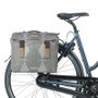 Basil ELEGANCE Alforjas Dobles 40L para Portaequipajes Bicicleta Poliéster Reciclado Taupe MIK