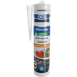 GEB Silicona de Grado Alimenticio Transparente, Translúcida, 310 ml | Referencia AUC3283988907234