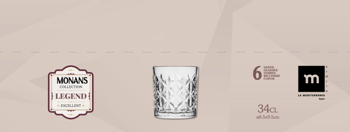 La Mediterranea Vaso Monans Legend 34cl MD