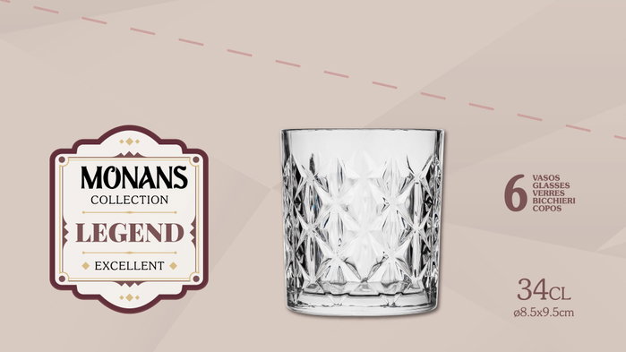 La Mediterranea Vaso Monans Legend 34cl MD