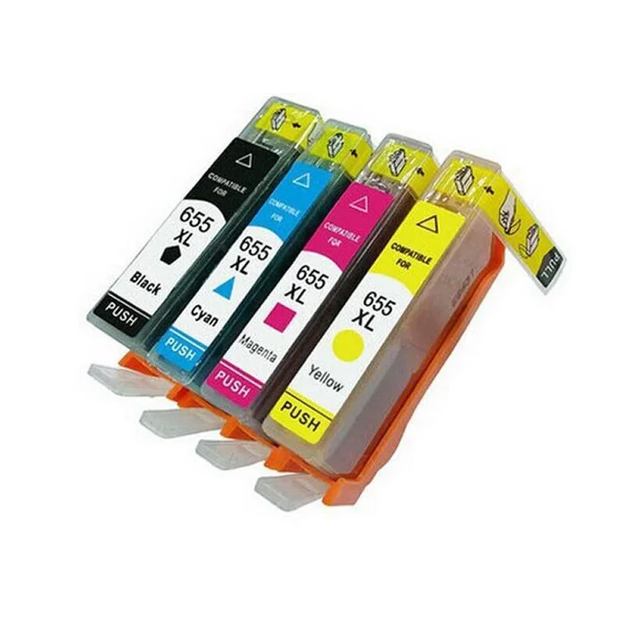 HP Cartucho de tinta amarillo compatible N655 para impresora HP